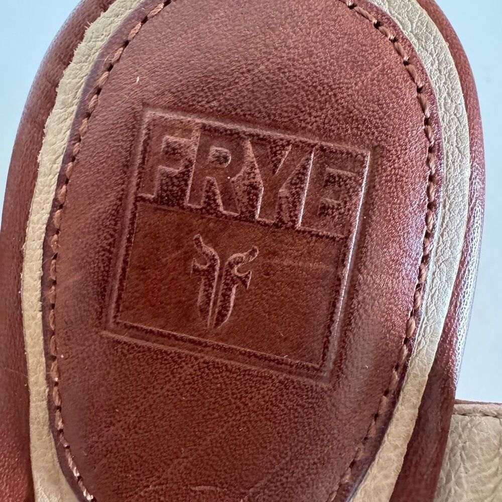 Frye Carlie Huarache Leather Platform Wedge Sandals Boho Western Summer Size 7.5 - Picture 5 of 10